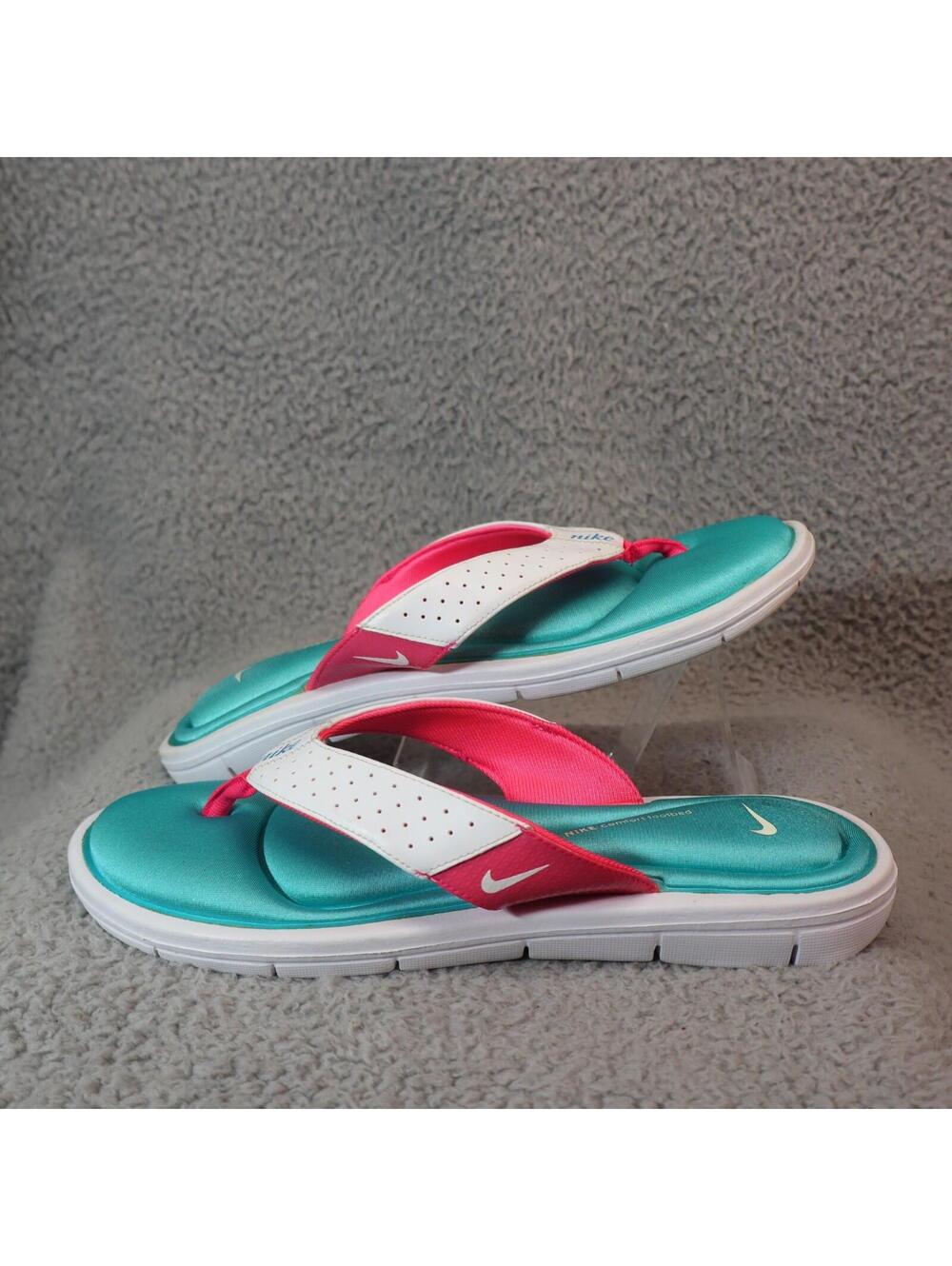Nike Comfort Footbed White Thong Sandal Flip Flop Women 11